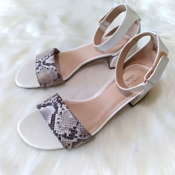 Clarks Women's Caroleigh Anya Ankle Strap Heeled Sandals Sz 9M - Picture 12 of 12